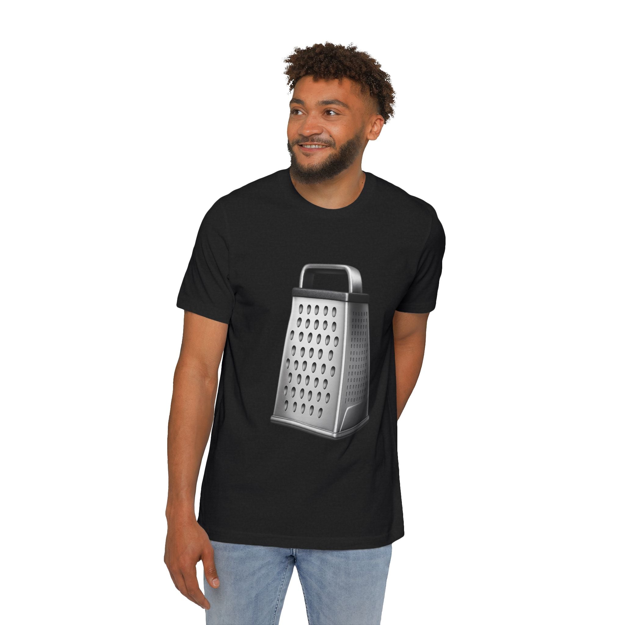 Football Fan Cheese Grater T-Shirt | Sports Graphic Tee Black